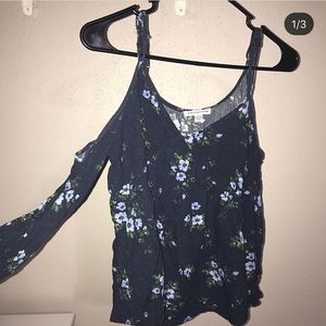 Off the shoulder flower top